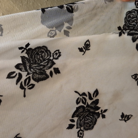 Molly Malloy Evenings Vintage 90s 00s White & Black Party Prom Dress size 12. - Picture 6 of 6